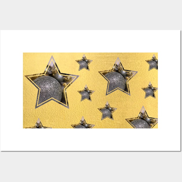 Stars on Gold Wall Art by Ric1926